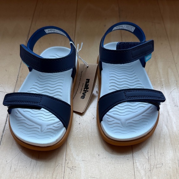 Native Kids Sandals - Navy and Light Blue - Picture 1 of 1